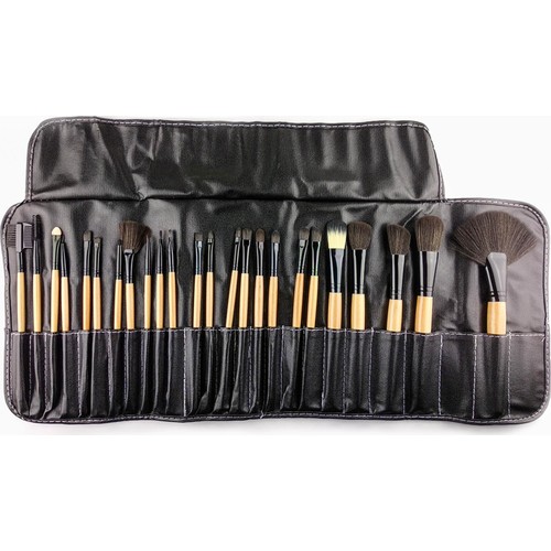 Loneset 24 'lü bamboe make-up kwastenset