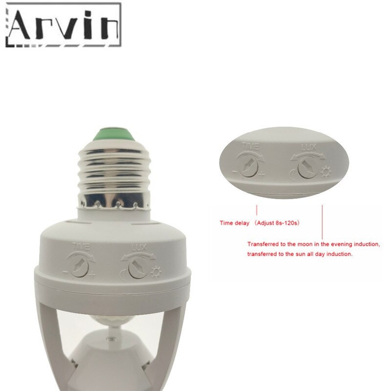 110-220V Led Inductie Schakelaar Pir Inductie Motion Sensor Ir Infrarood Menselijk E27 Stopcontact Schakelaar Base Led lamp Lamp Houder