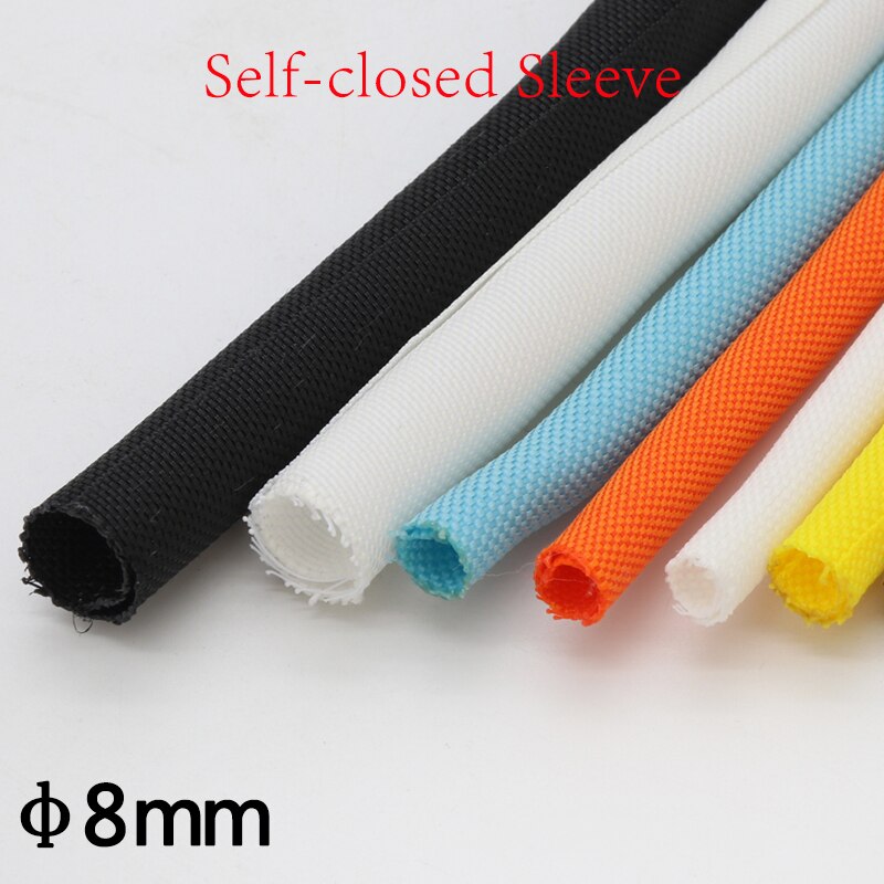 Multicolor Dia 8Mm Pet Self-Close Uitbreidbaar Gevlochten Mouw Flexibele Geïsoleerde Buis Draad Wrap Splitter Nylon Protector Harnas