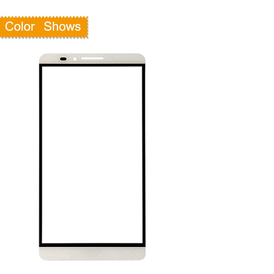 6.0 "para huawei ascend companheiro 7 sensor do painel de toque da tela toque digitador vidro frontal exterior nenhum lcd substituição MT7-L09 MT7-L10: white no gift