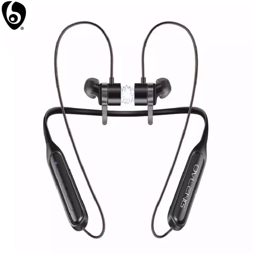 OVLENG S18 Wireless Bluetooth Earphones Sport Neckband Magnetic Earbuds Microphone Handsfree Stereo Bass Waterproof Earphone