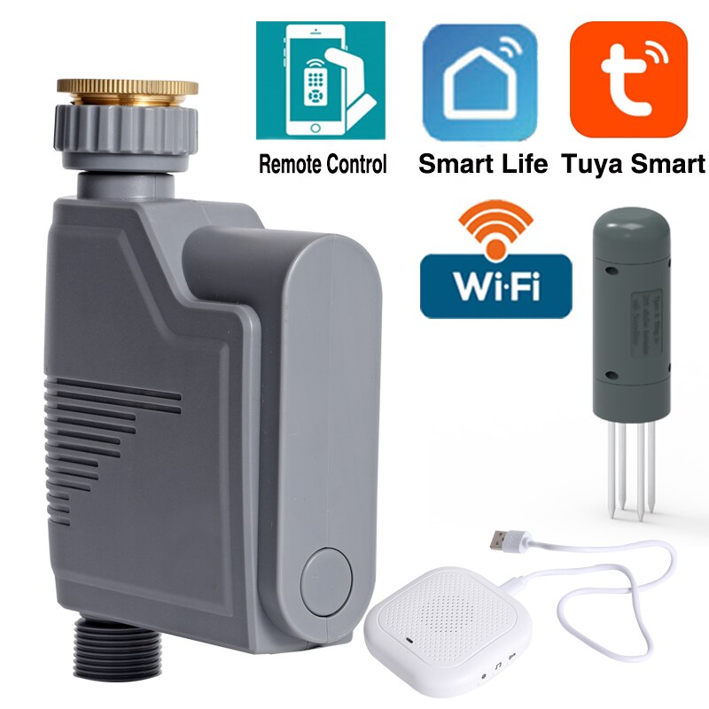 WIFI Connect Tuya Smart Home Watering Timer Irrigation timer Soil Moisture Sensor Garden Irrigation Controller