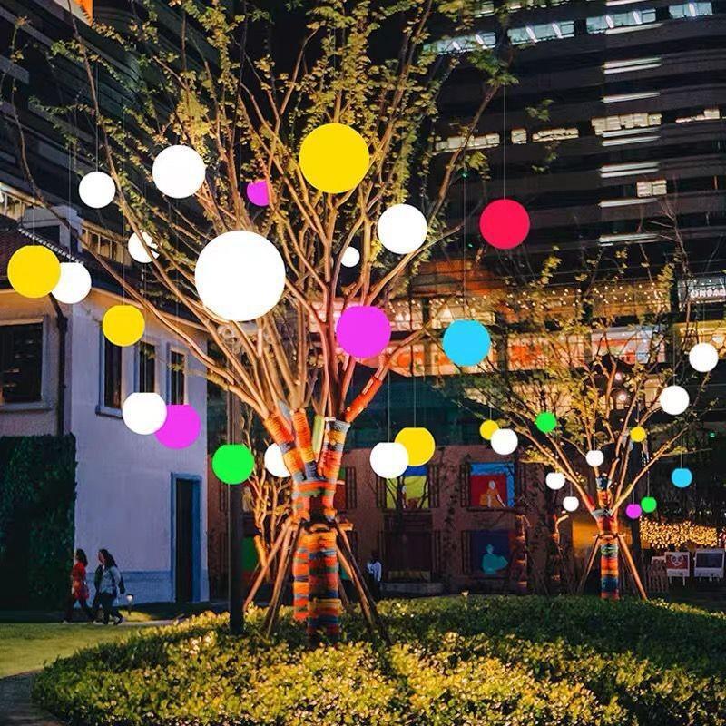 Luces LED de bola de jardín para exteriores, lámpara con Control remoto para suelo, calle, césped, piscina, boda, , vacaciones, decoración del hogar