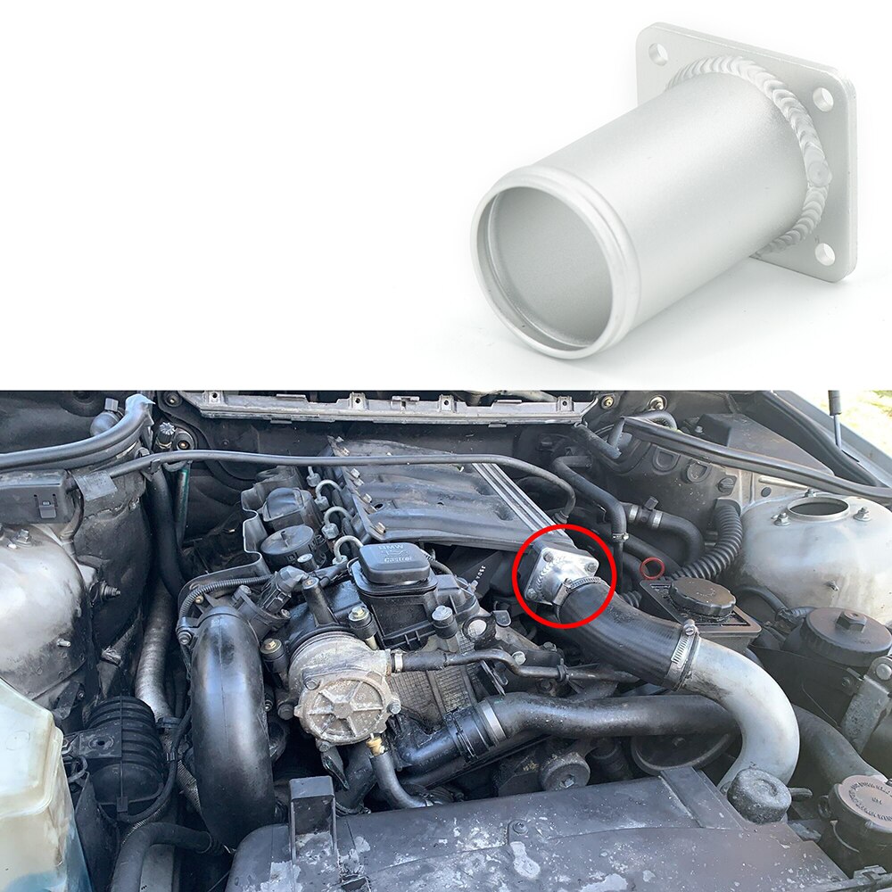 Aluminium egr delete kit / egr removal kit blanking bypass til bmw  e46 318d 320d 330d 330xd 320cd 318td 320td