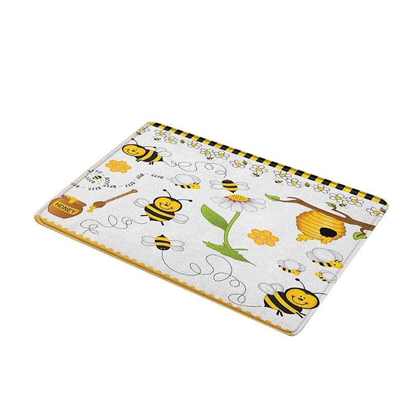 Bee Festival Huis Deur Mat Badkamer Badkamer Antislipmat Slaapkamer Woonkamer Tapijt Vloermat Badkamer Mat badmat: 31