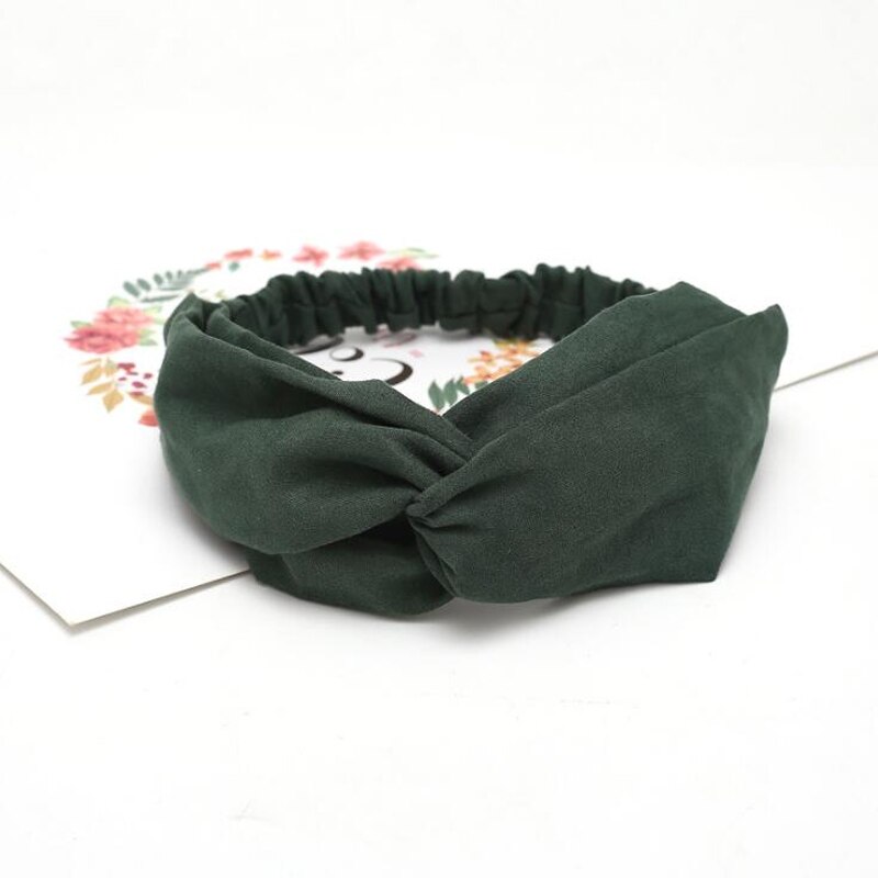 Diadema Lisa para mujer, turbante elástico para la cabeza, accesorios para el cabello para mujer, bandas para el cabello a rayas