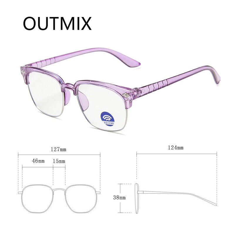 Kid 'S Brillen Anti-Blauw Licht Bril Kinderen Mode Eenvoudige Vierkante Brillen Frame Bijziendheid Optische Spiegel Voor unisex