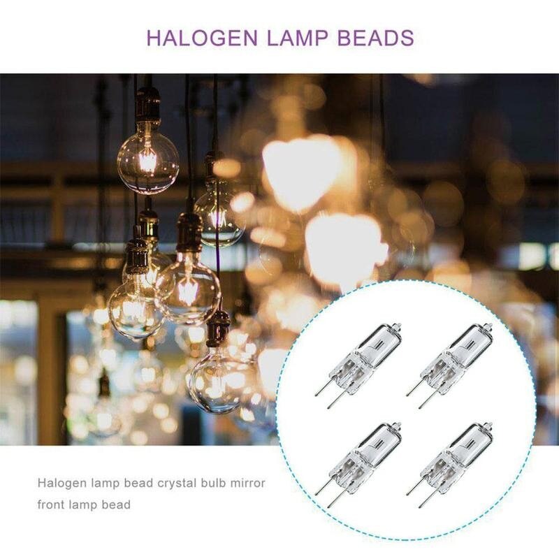4 stücke 12V 50W Halogen Lampe Perlen Dimmbar Klar Kapsel Glühbirne Lampe Mit UV halt Hause Beleuchtung wohnkultur