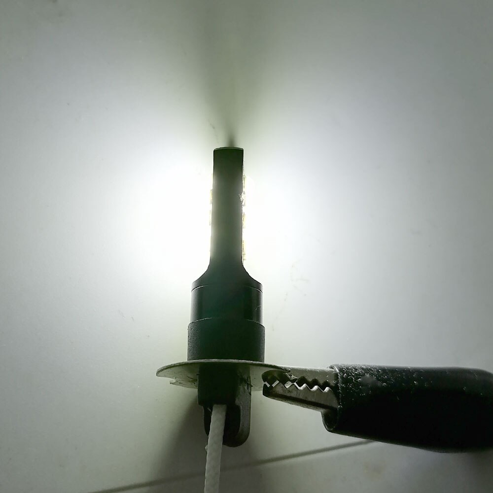 2 Stuks Mistlamp H1 Led H3 Leds Super Heldere High Power 3030 Chip Auto Mistlamp Auto Tail Running achteruitrijlichten 12V