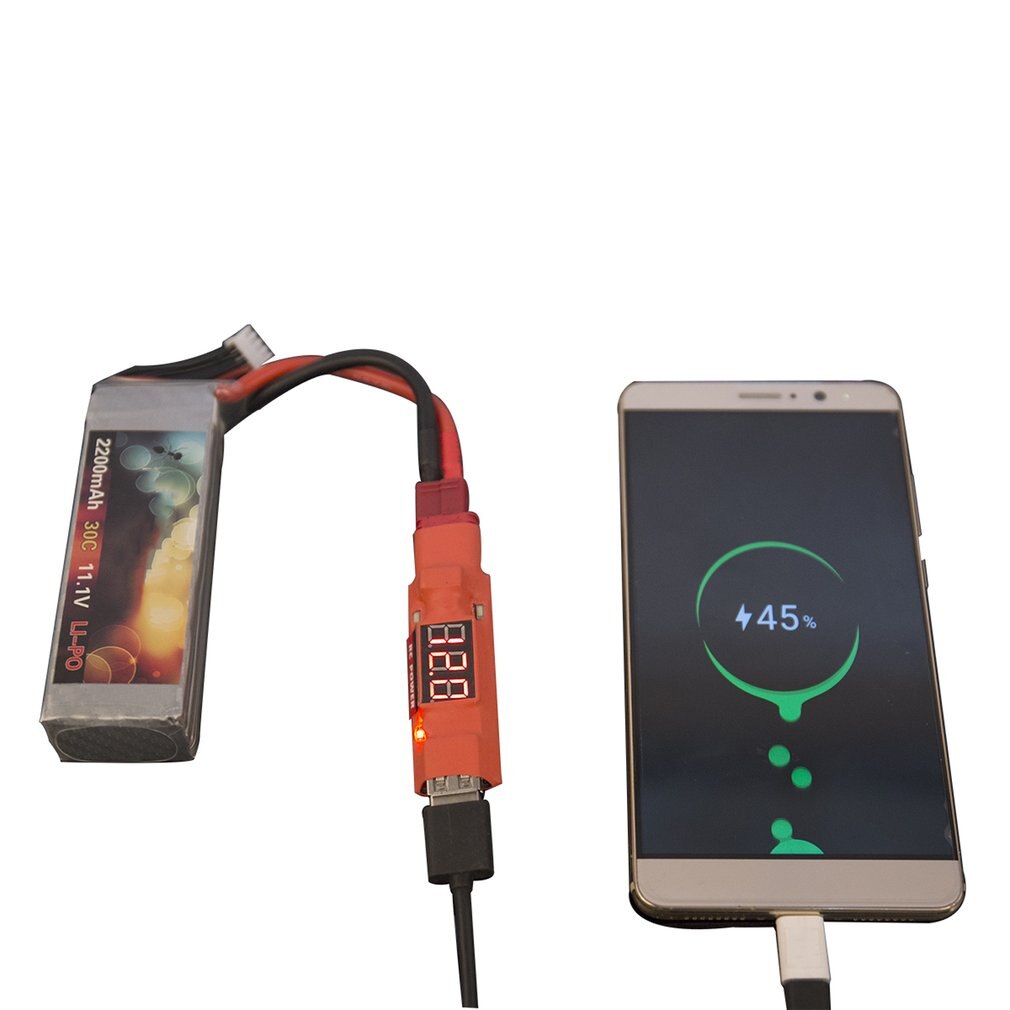 3 in 1 caricabatterie per telefono cellulare Tester di scarica della batteria indicatore di scarica Mayatech 2s-6s 5v modulo Step-Down Power Bank