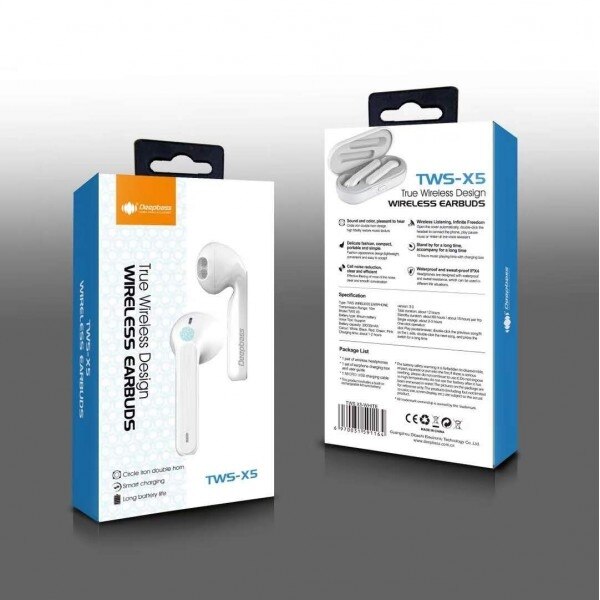 Auricular Deepbass AIR TWS-X5 Bluetooth 4 Colores