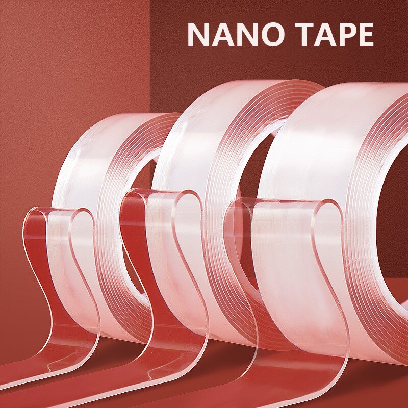 1/2/3/5 M Multifunctionele Nano Tape Transparante Dubbelzijdige Tape Herbruikbare Sterke Gel Sticker waterdichte Magic Plakband