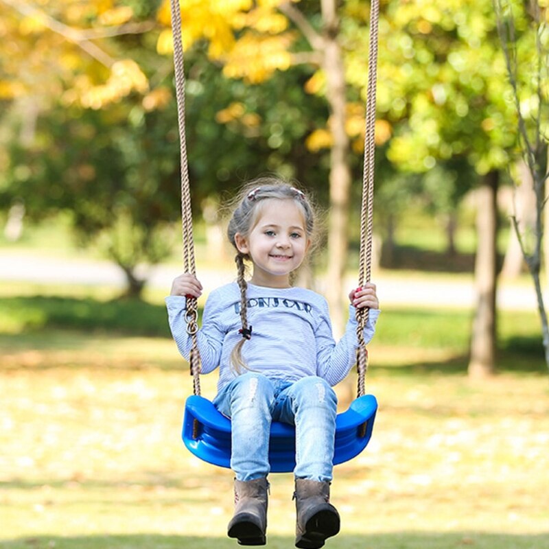Huśtawka linowa z liną i pierścieniami montażowymi dzieci dziecko dzieci maluch plastikowe huśtawki zewnętrzne huśtawki wewnętrzne zestaw akcesoriów
