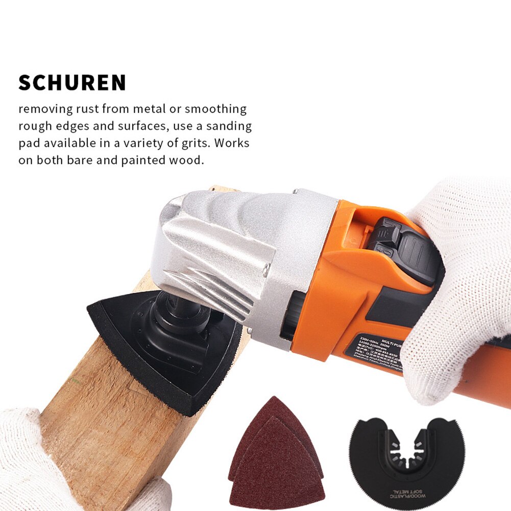 Electric Oscillating Multi Tool Woodworking 11000-22000rpm Sanding Grout Removal Polishing Cutting 6 Variable Speeds Trimmer