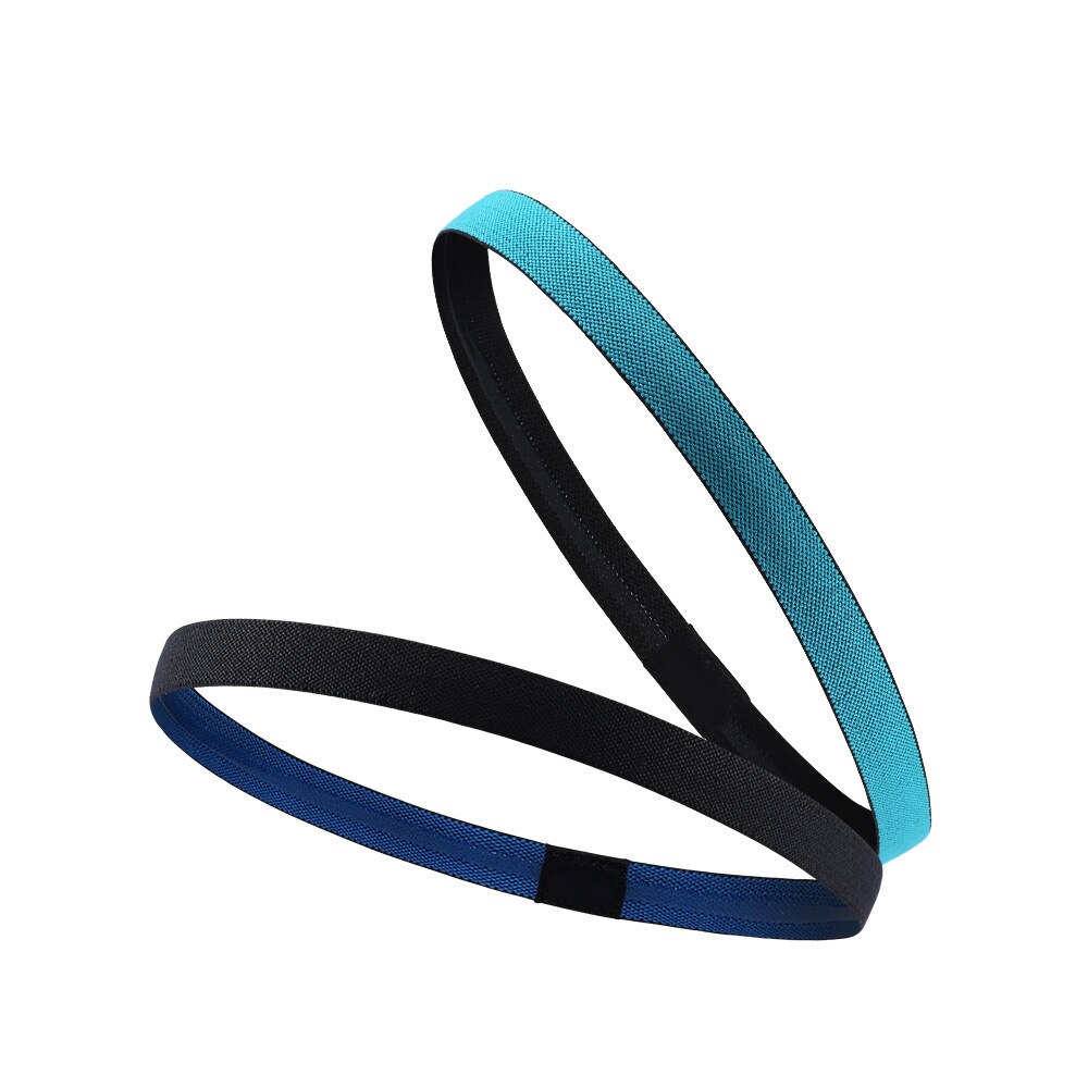 Twee Kleur Non Slip Sport Elastische Hoofdband Running Yoga Basketbal Hoofdband Mannen En Vrouwen Siliconen Zweet Band Sport Haarband