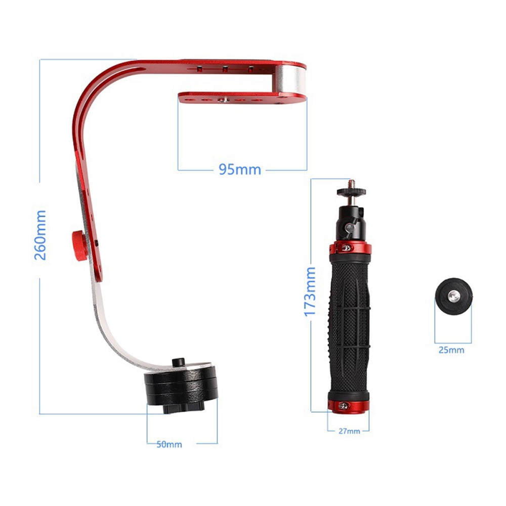 Stabilisateur vidéo portable caméra Steadicam stabilisateur pour Canon Nikon Sony caméra Gopro Hero téléphone DSLR DV stabilycam accessoires