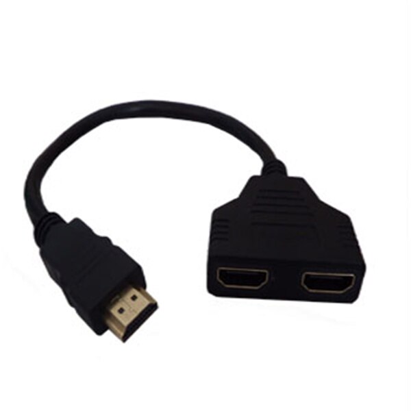 1080P HDMI Port Male to 2 Female 1 In 2 Out Splitter Cable Adapter Converter