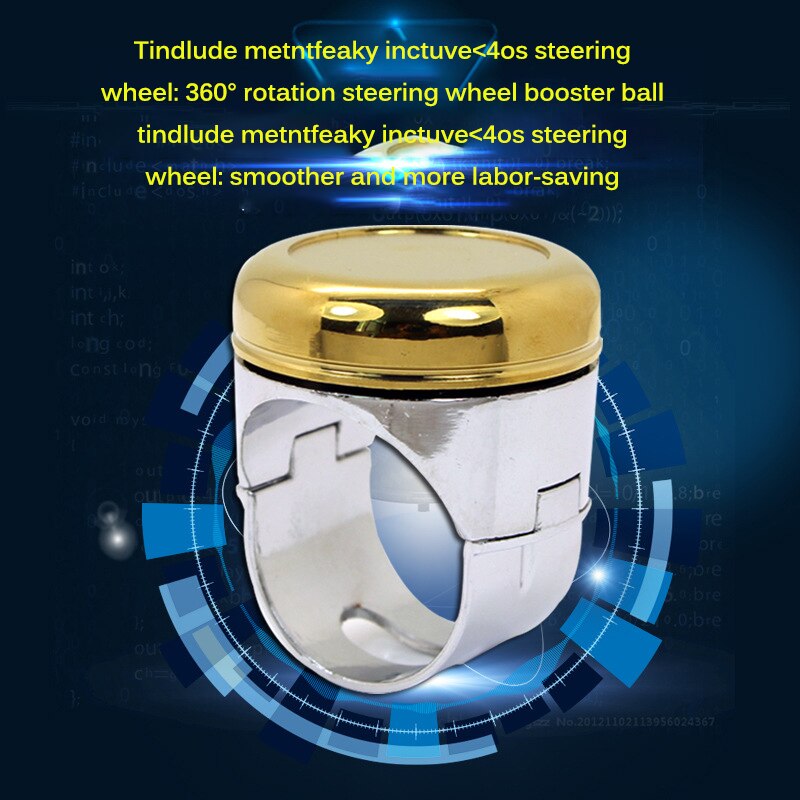 Auto stuurwiel bal booster universele metalen auto stuurwiel bal auto handbediening elektrische handgreep draaiknop