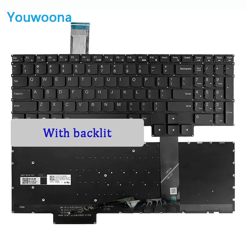 Original Laptop Keyboard For Lenovo Legion Y9000P R9000P IRX8 ARX8 IRX8H ARX8H: Silver