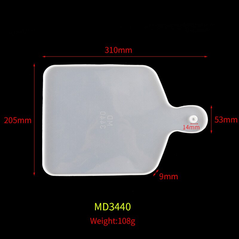 Rectangle Coaster Large Silicone Mold For DIY Making Tools Crystal Epoxy Tabletop Coaster Mold: MD3440