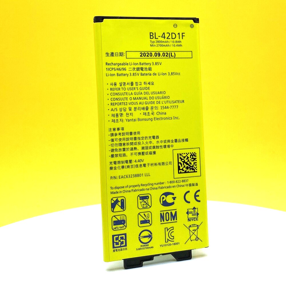 Original 2800mAh BL-42D1F Battery For LG G5 VS987 US992 H820 H830 H840 H850 H860 H868 LS992 F700