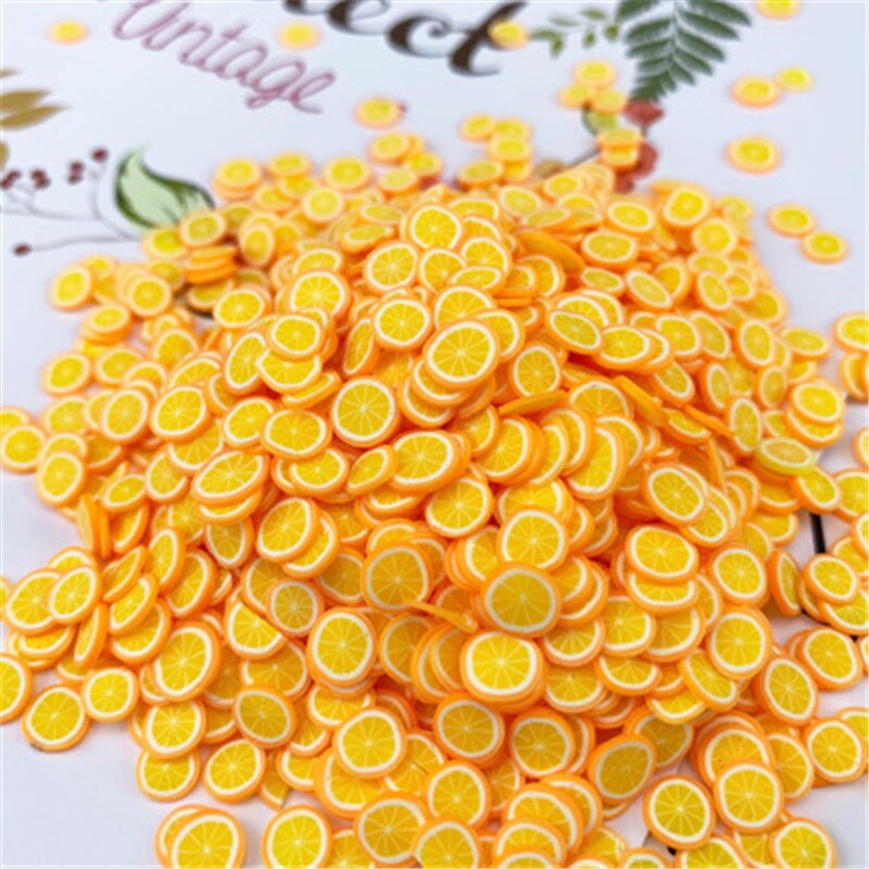 1000pcs/set Vegetables Slimes Fruit Slices Decor Additives For Filler Supplies Accessories Watermelon For Nail Art Slimes Toy: Blue