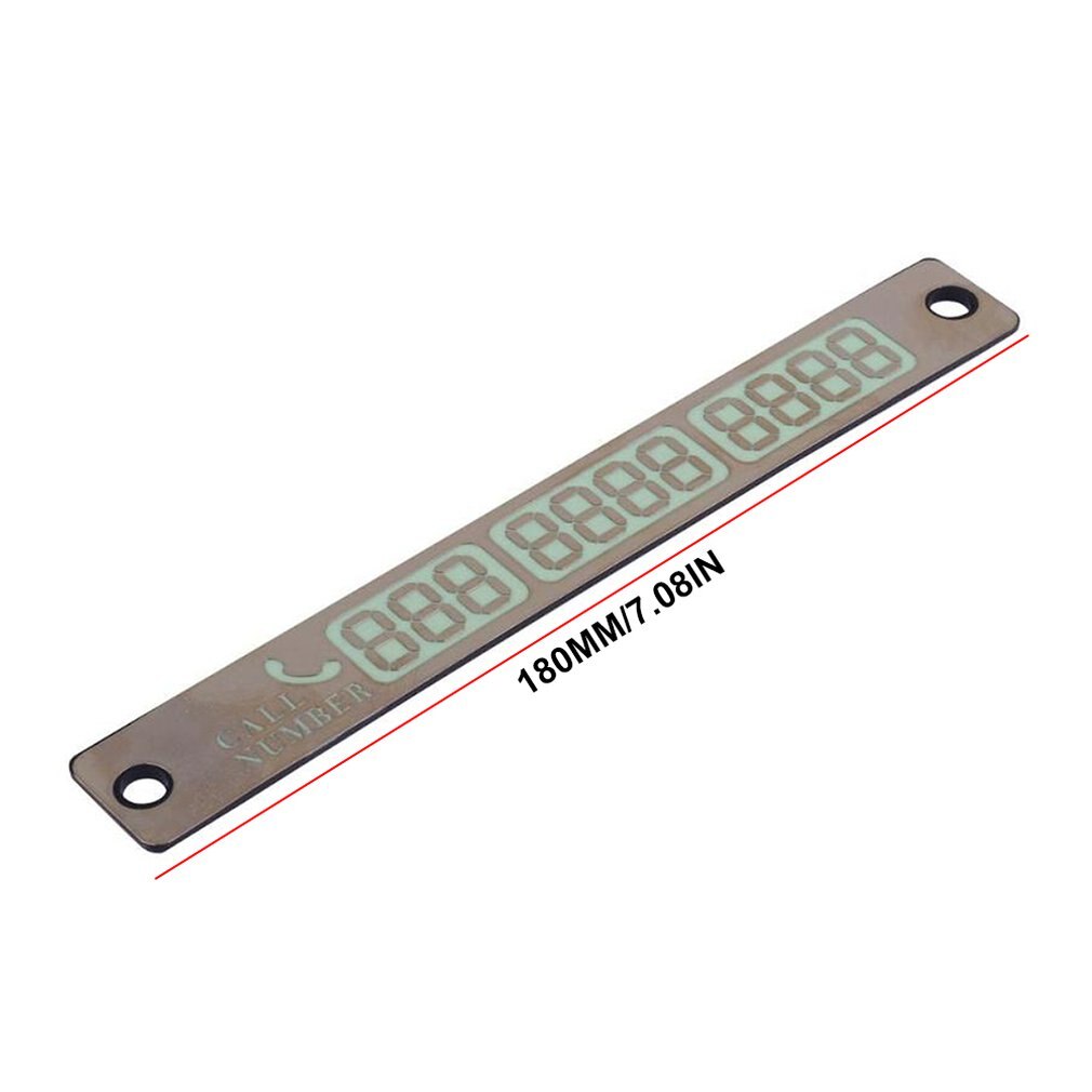 Luminous Parking Card, Car, , Temporary Mobile Phone Number Card, Mobile Phone Number Card Message