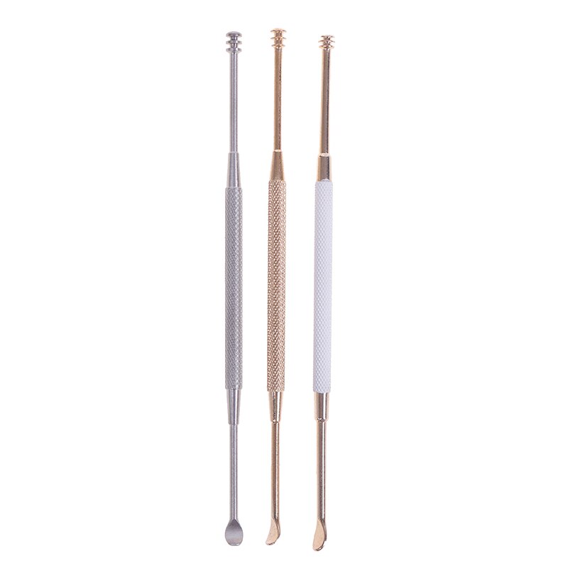 1Pc Double-Ended Rvs Spiraal Oor Pick Lepel Oor Wax Verwijderen Cleaner Oor Tool Multi-Functie draagbare