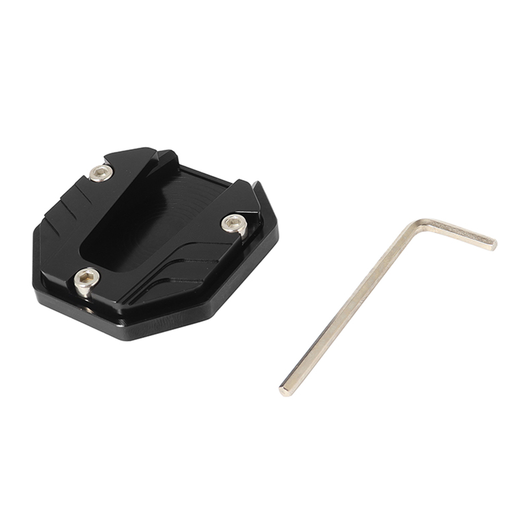 Motorcycle Bikes Kickstand Extender Foot Side Stand Extension Foot Pad Support Plate Motorcycle Accessories: Dark Grey