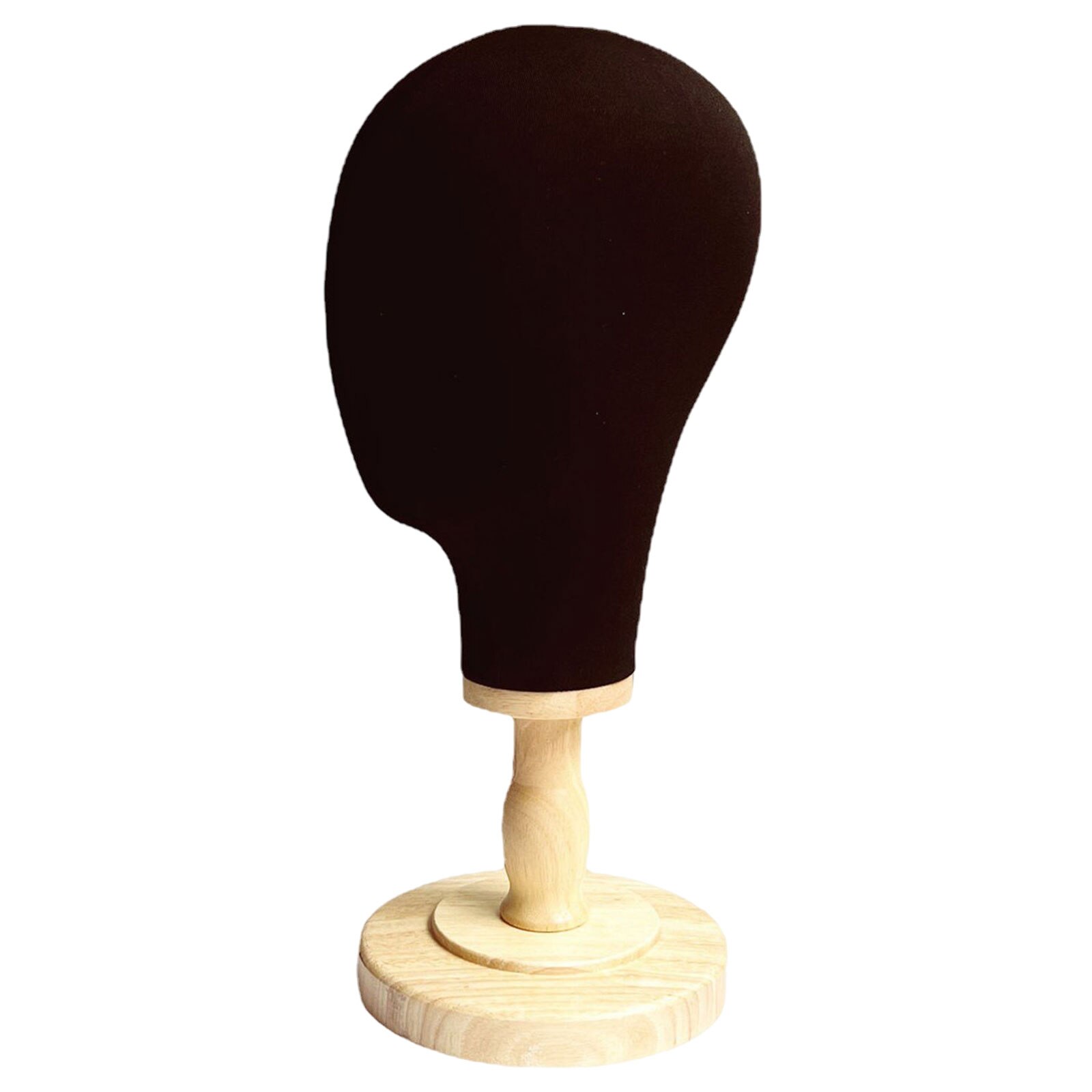 21 tommer kork lærred blok hoved mannequin manikin paryk fremstilling af hat display styling hoved med træ stativ beige: Valgmulighed 4