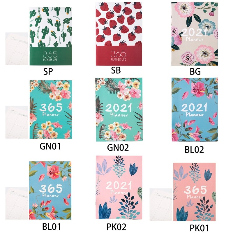 Agenda Planner Organizer A4 Notebook Journal Monthly Daily Planner School 090F