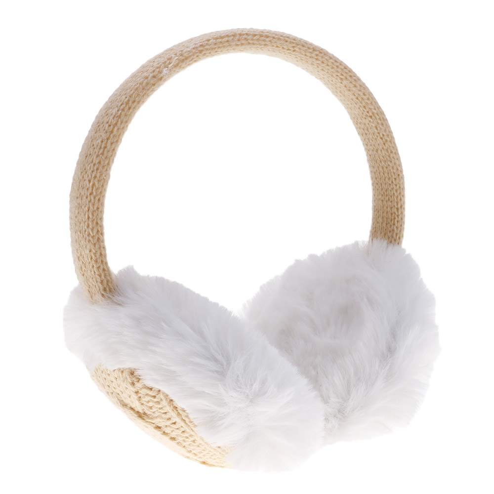 Kvinder vinter uld strikket strik ørebeskyttere øre varmere ørepuder ørepuder hovedbøjle