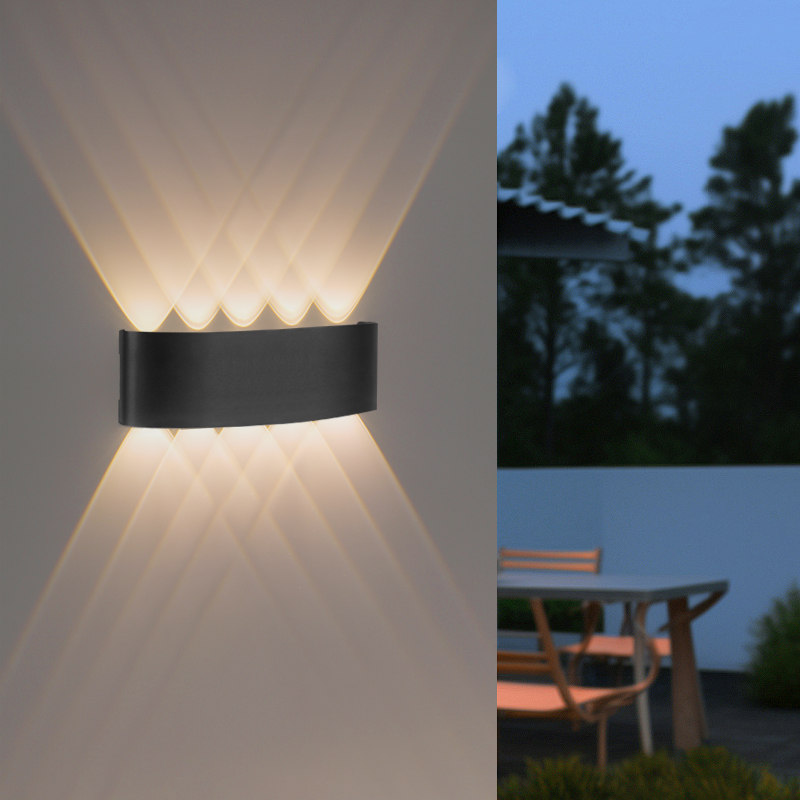 Moderne LED-wandlamp buiten waterdicht op en neer lamp tuin gang binnen slaapkamer woonkamer woondecoratie