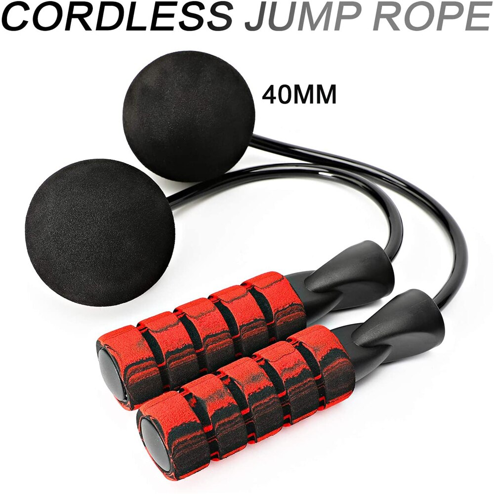 Unisex speed rope verzwaard touwloos springtouw voor double unders oefening bokstraining fitness draadloos springtouw indoor gym