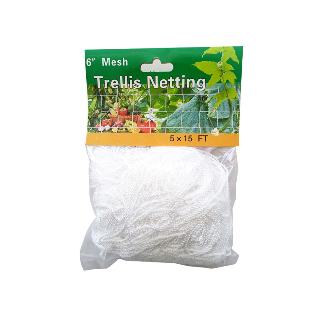 Plant Trellis Netting Heavy-Duty Polyester Plant Support Vine Climbing Hydroponics Garden Net Accessories Multi Use: 4x15FT
