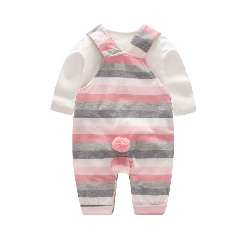 Baby girl kläder set vår höst kläder långärmad romper med hatt baby set kläder nyfödda kläder