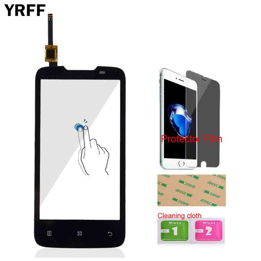 Mobile Touch Screen Front Glass For Lenovo A820 Touch Digitizer Sensor Outer Glass Front Lens Parts Tools Free Protector Film