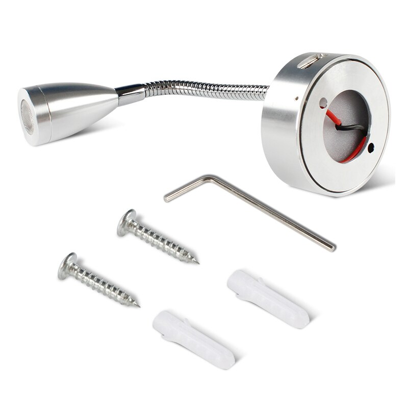 Heyrv 12V/24V 3W Flexibele Plated Slang Licht Verstelbare Leeslamp Led Met Usb-poort Opladen