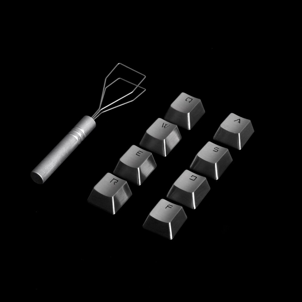 Rvs Richting Pijl Keycaps Voor Cherry Mx Switch Mechanische Gaming Toetsenbord Qwerasdf Backlit Metalen Keycaps: QWERASD keycaps