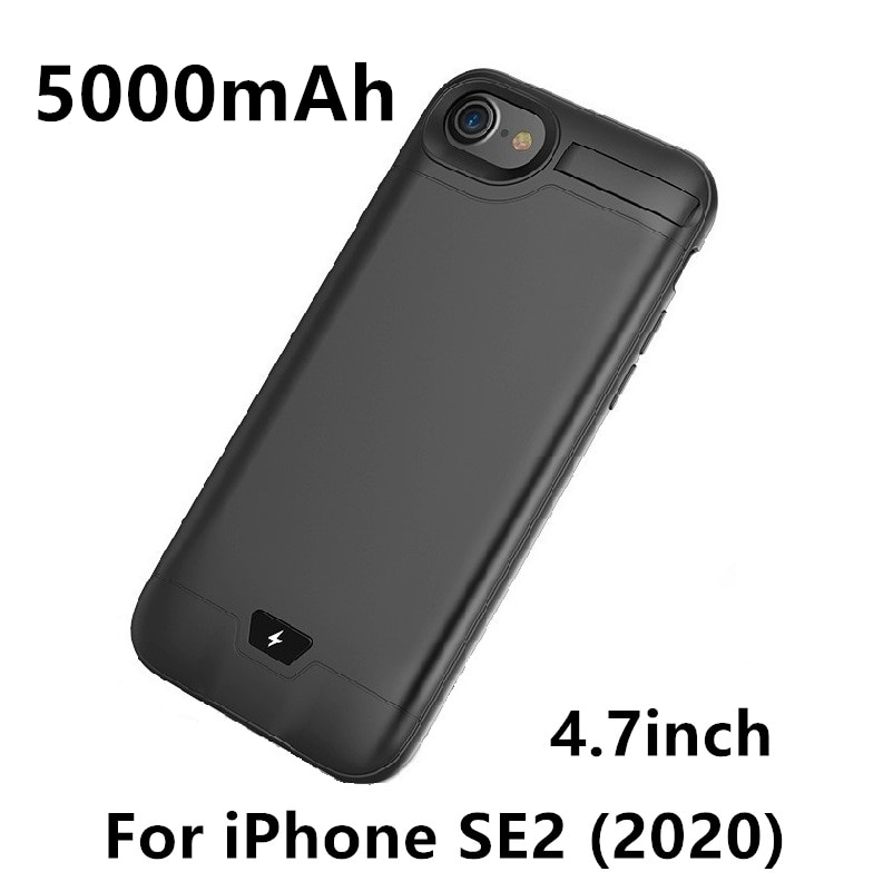 Slanke Ultra Dunne Opladen Case Batterij Voor Iphone Se Backup Power Bank Battery Case Voor Iphone SE2 Se Batterij charger Case
