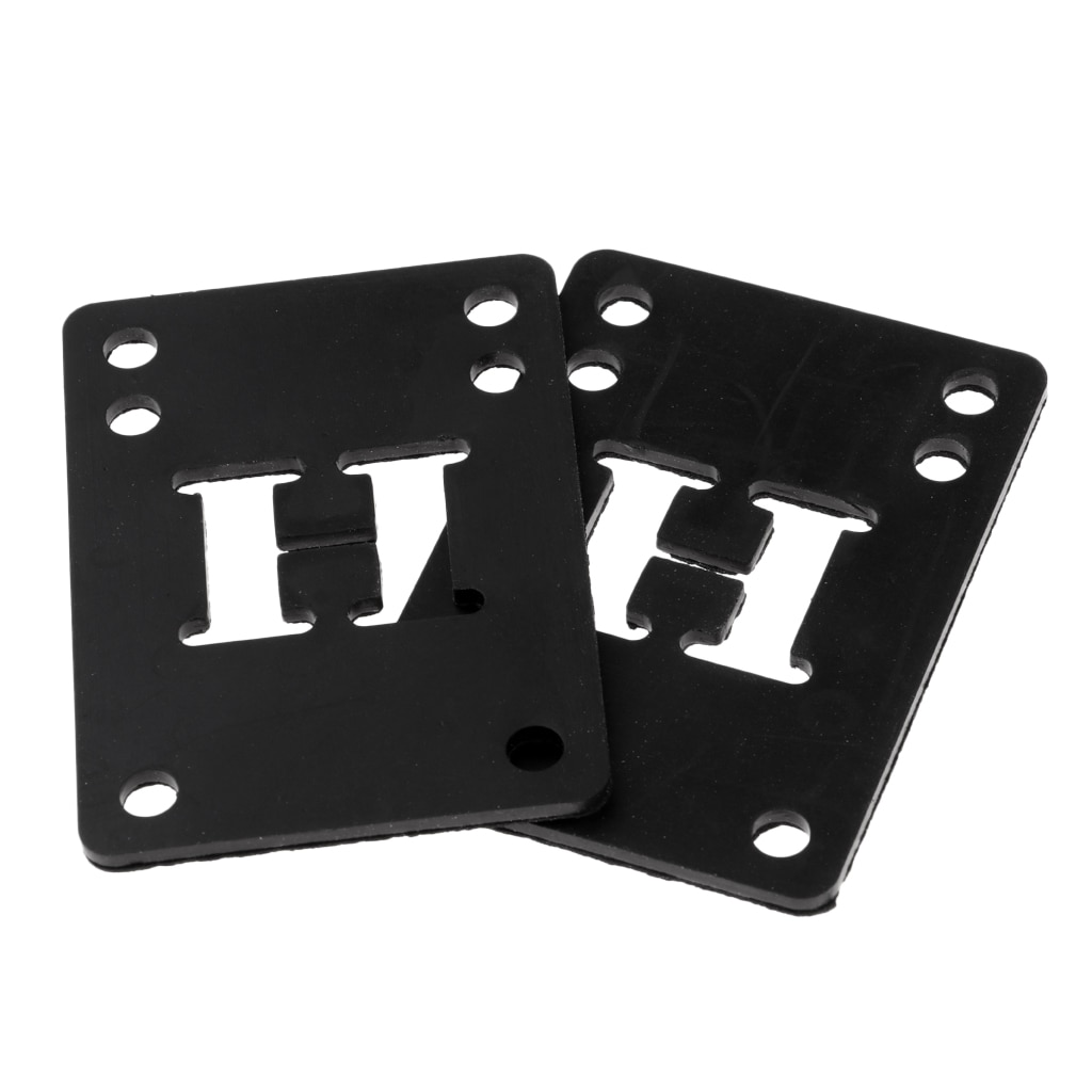 2 stk gummi skateboard longboard riser stødpuder 3mm 72 x 52 x 3mm