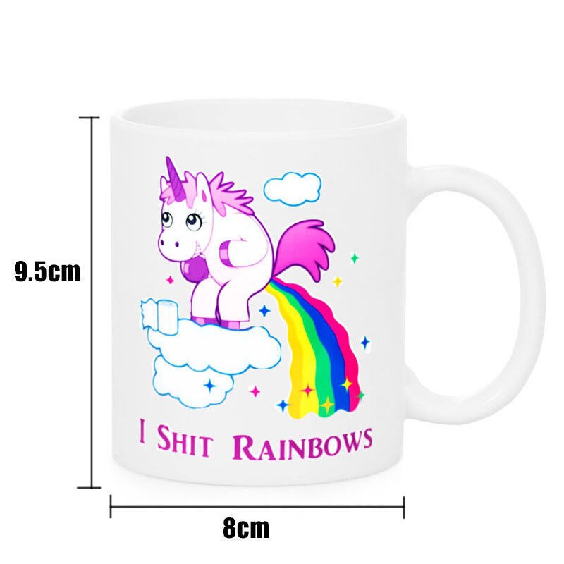 Color Change Magic Eenhoorn Mok Warmtegevoelige Kleurverandering Koffie Melk Mok Cup Thee Verkleuring Cup