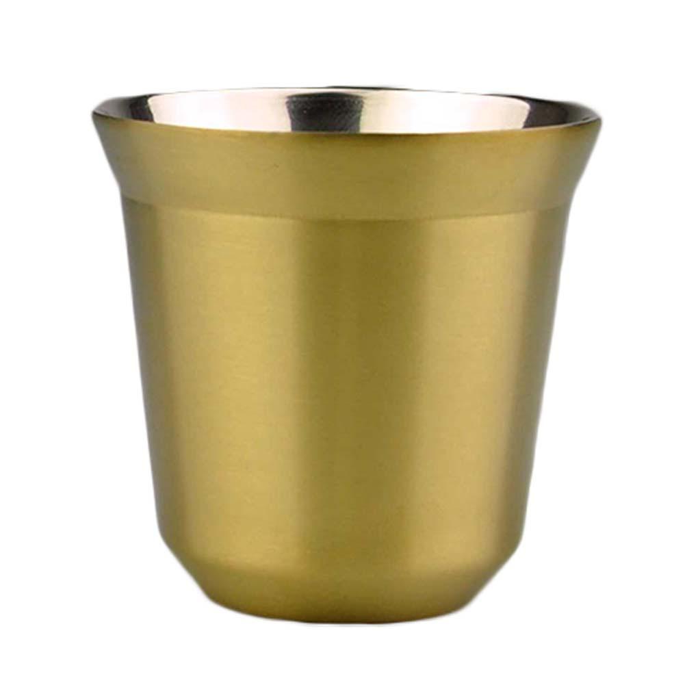 Colourful Powder Coated Tumbler Mug Stainless Steel Outdoor Portable Cup Double Wall Travel Mug Vacuum Insulated Coffee Cup: Gold