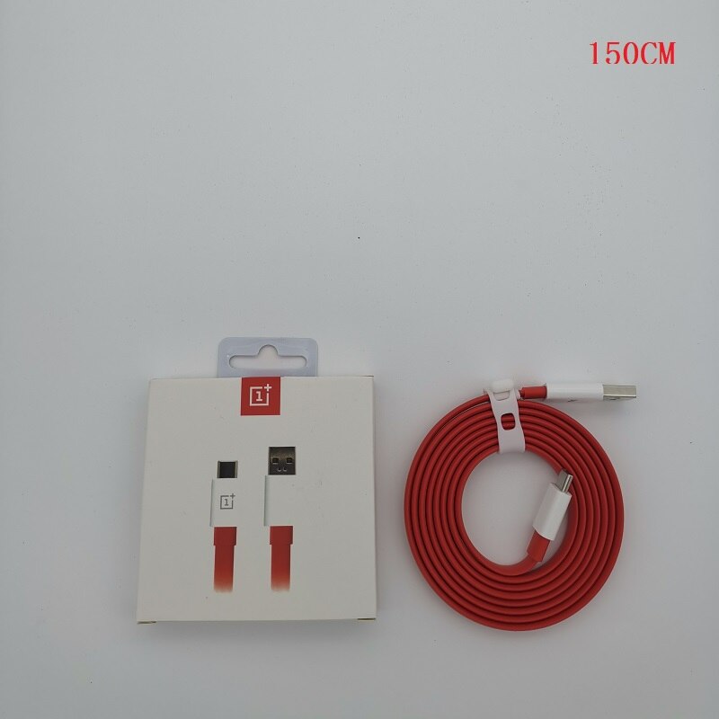 Original OnePlus ladegerät Flache Dash Kabel 20w 100CM/150CM Nudel USB Typ C Schnelle Lade Daten kabel Für Oneplus 7/6T/6/5T/5/3T/3: Flat 150cm