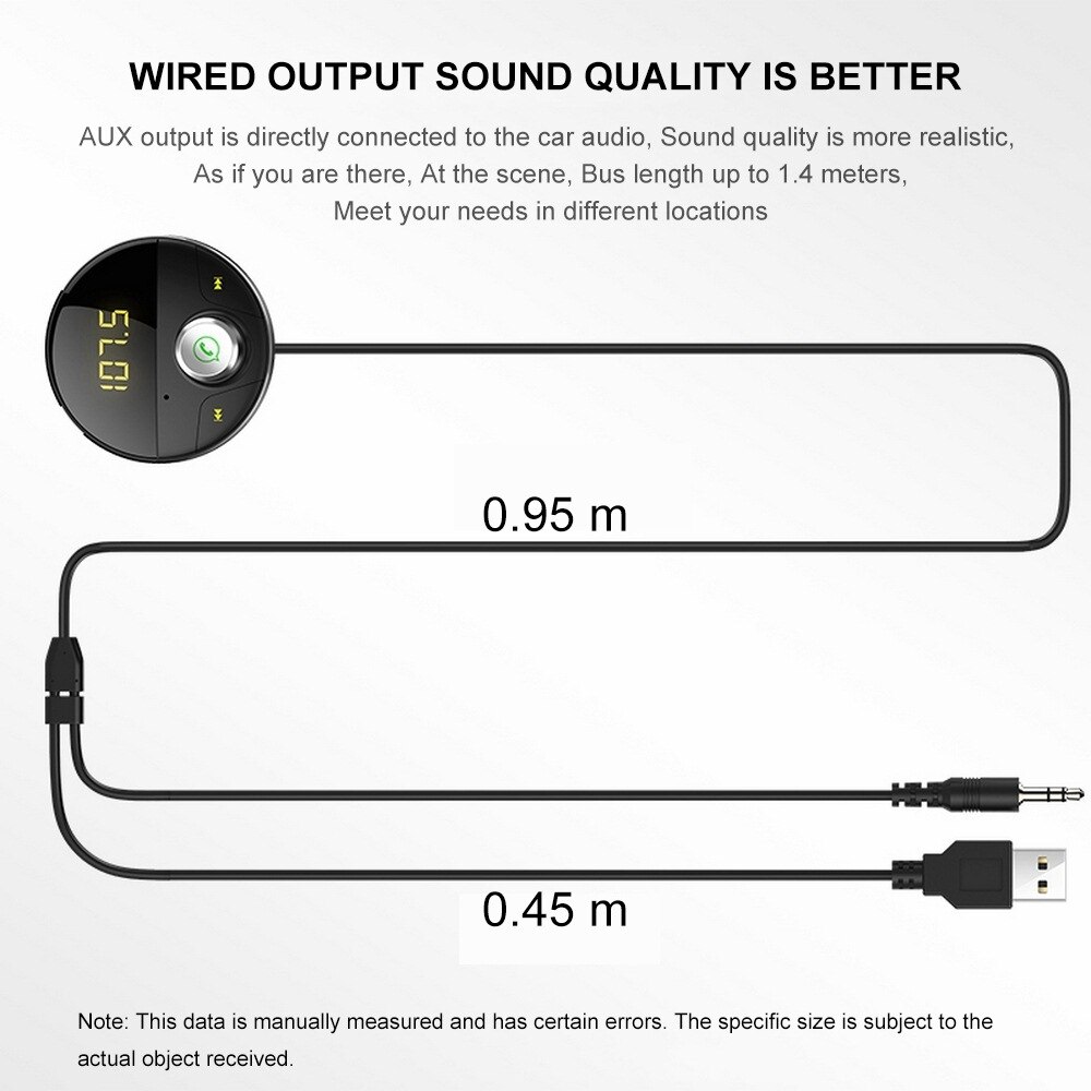 MP3 Auto Bluetooth Modulator FM Modulator Center Konsole Auto MP3 Bluetooth-Player AUX FM Transmitter Auto Wireless Stereo Radio