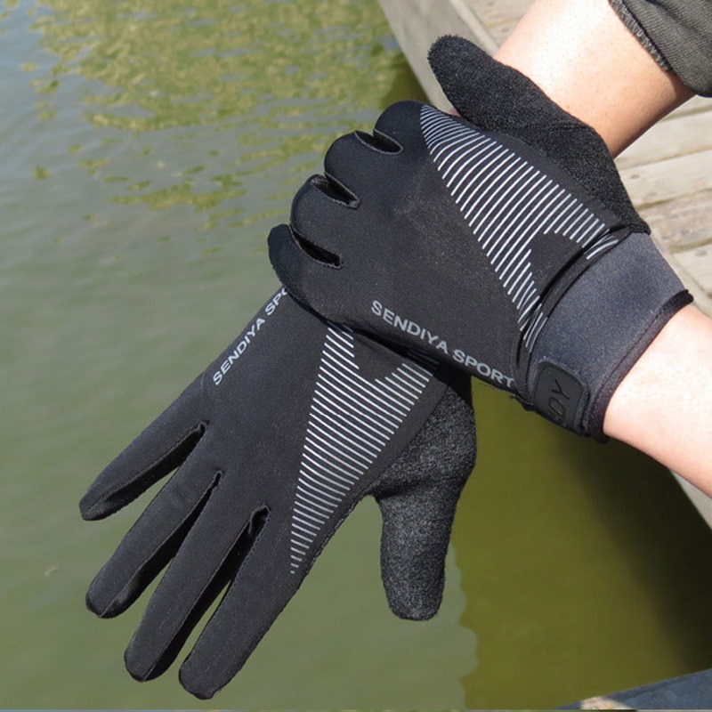 Deukio Handschoenen Voor Vissen Volledige Vinger Ademend Pesca Fitness Karper Winter Anti Slip Vissen Handschoenen