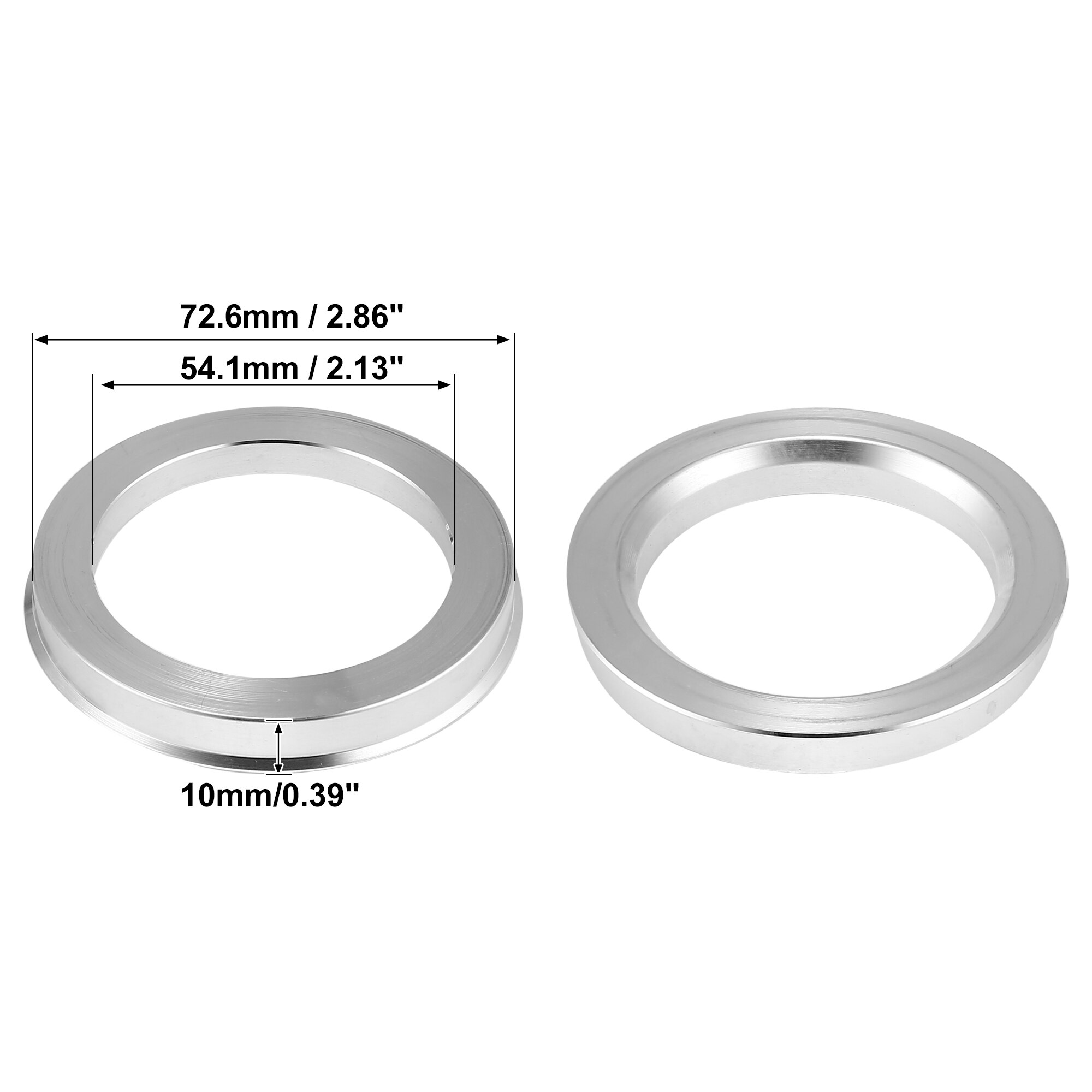 Uxcell 4 Stuks Od 56.1Mm 57.1Mm 63.4Mm Om Id 54.1Mm 56.1Mm 64.1Mm Auto Hub centric Ringen Wiel Boring Centrum Spacer Aluminium