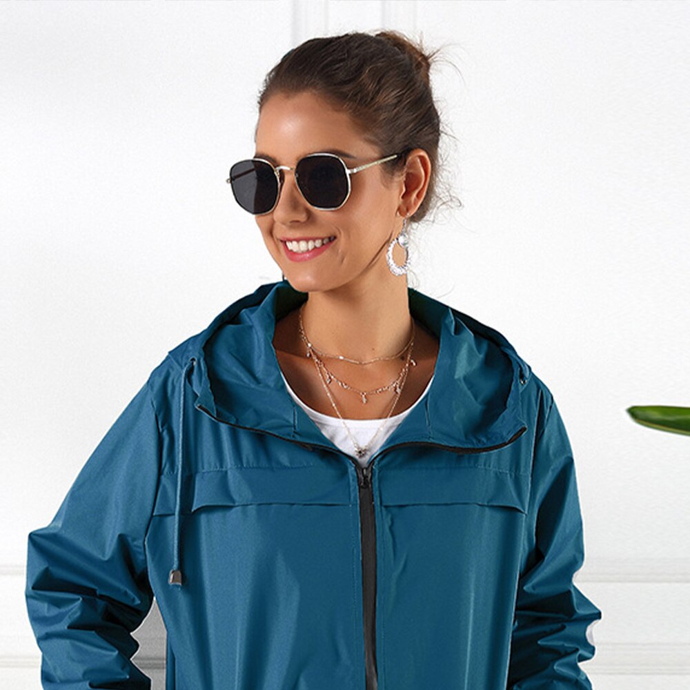 Leichte Regenmantel Mit Kapuze Wasserdichte Windjacke Ultra-dünne Bergsteigen Anzug Outdoor Winddicht Mantel Mit Kapuze Wandern Lon