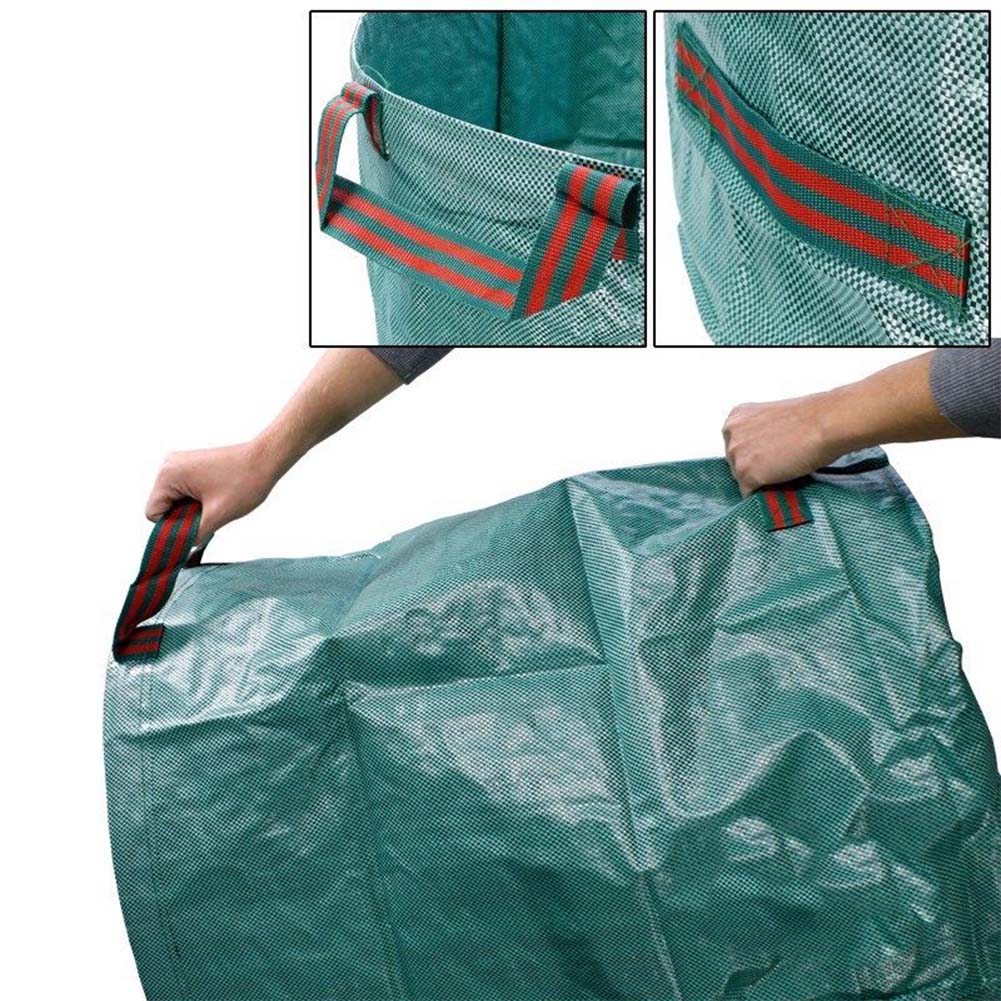 Newly 272L Garden Waste Bag Reuseable Leaf Grass Lawn Pool Gardening Bags VA88