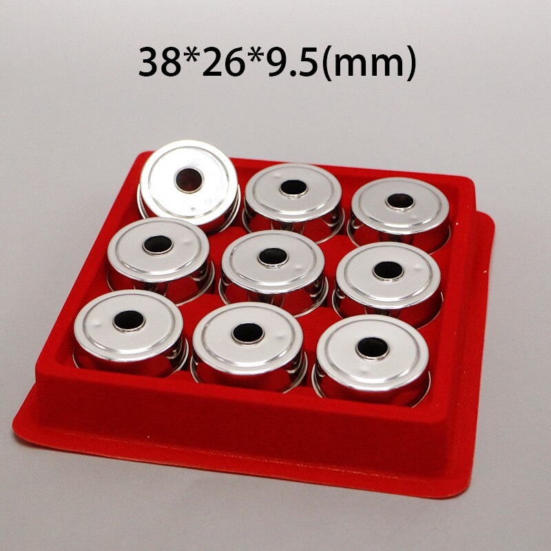 Pièces De Bouton Magnétique Caoutchouc 75mm - 100 Jeux/paquet - INTBUYING 015659